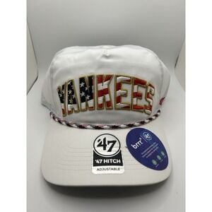 New York Yankees Baseball Hat Cap 47 Brand Snapback USA Rope Red White Blue
